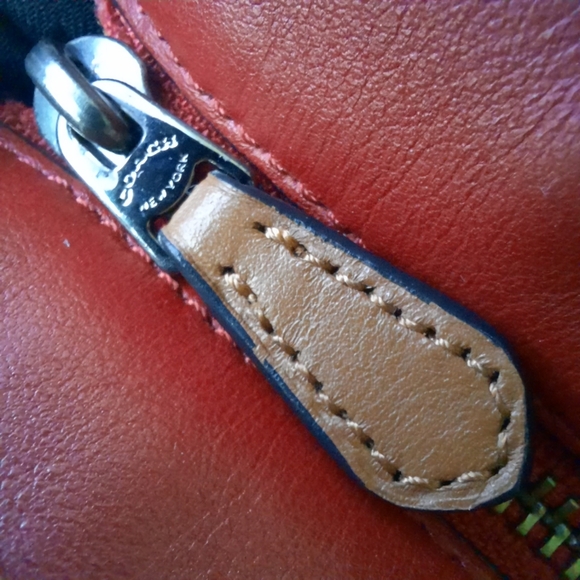 Ltd Ed DISNEY X COACH Mickey Mouse Dark Red Leather Tote Tag Shoulder Bag - Picture 10 of 16